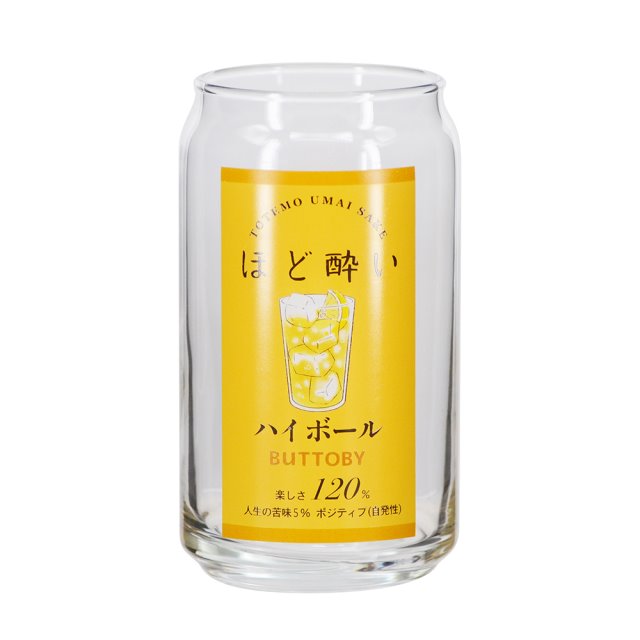 日本左右醉酒威士忌罐型啤酒杯 360ml(圖)