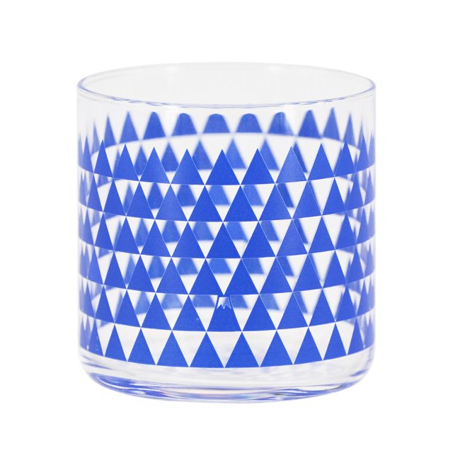 日本和紋玻璃杯-富士鱗紋(藍色)(圖)